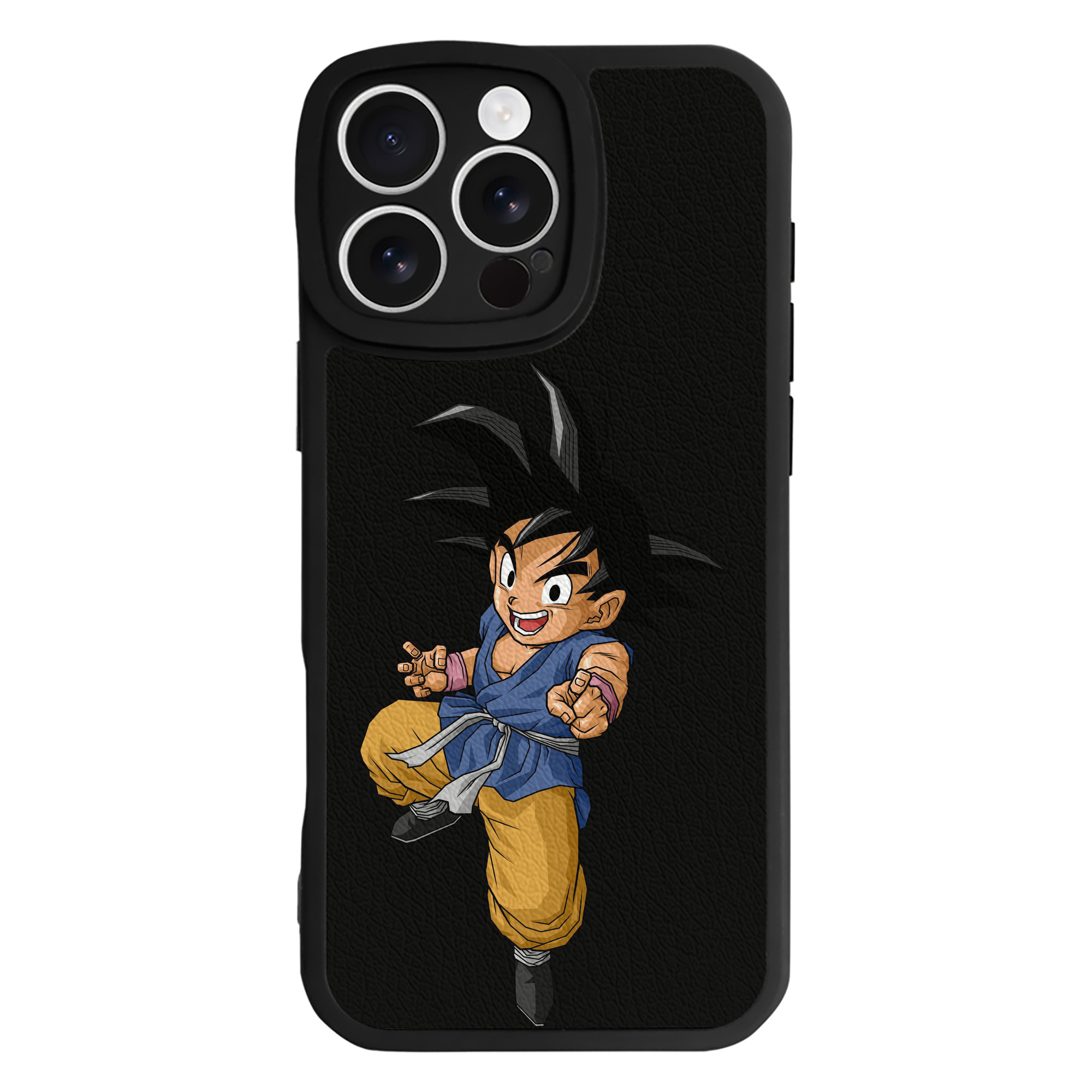 （画像用） ドラゴンボール 孫悟空（そん ごくう）Son Goku カカロット DRAGON BALL Kakarotto 【iPhone 16シリーズ対応】シリコンスマホケース（レザー調） 材質：シリコン